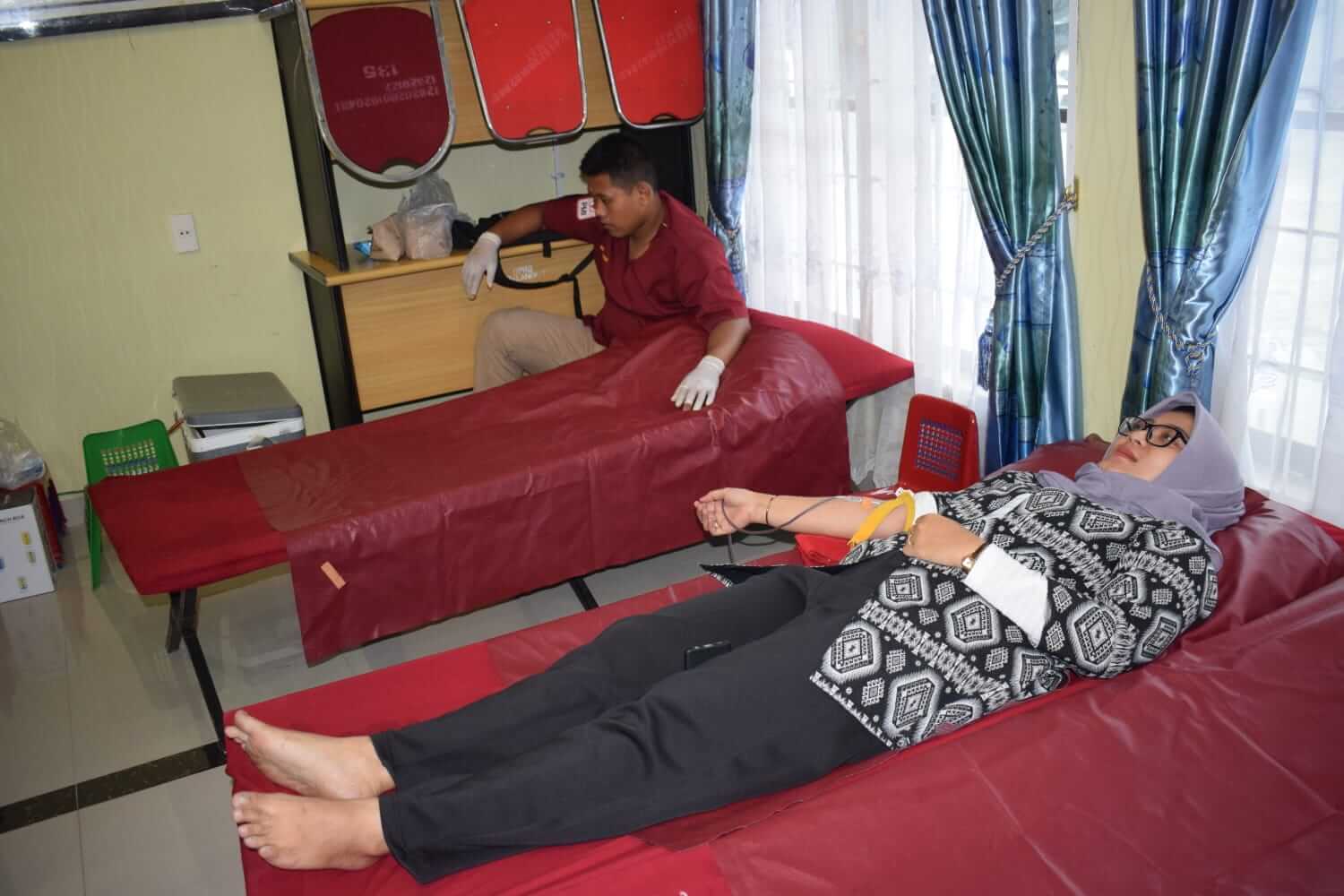 DWP Sekretariat DPRD Langkat Lakukan Donor Darah