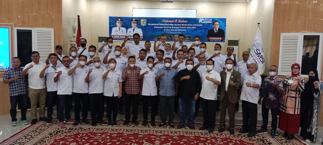 Hadiri Pelantikan SMSI Sergai, Begini Kata Bupati...