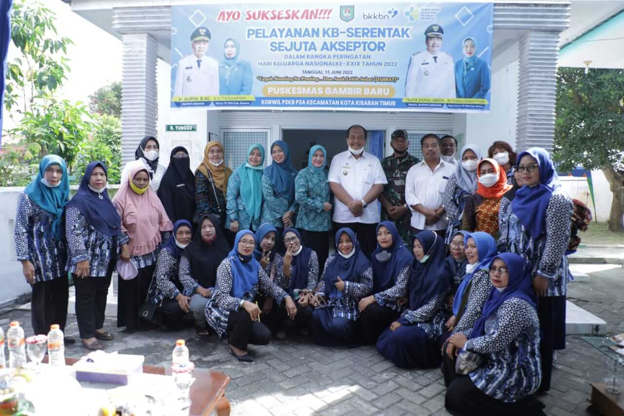 Wabup Asahan Tinjau Pelayanan KB Serentak Sejuta Akseptor Dalam Rangka Harganas ke XXIX