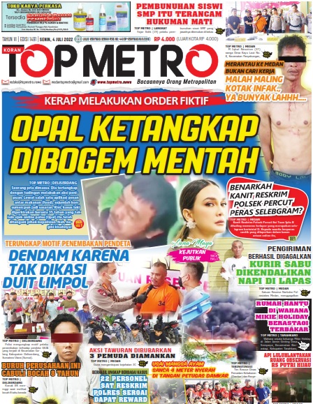 Epaper Top Metro Edisi 1491, Tanggal 4 Juli 2022