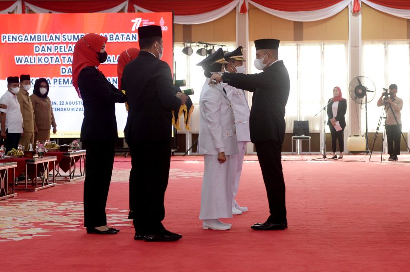 Lantik Walikota Pematangsiantar dan Tanjungbalai, Gubernur Sampaikan Ini