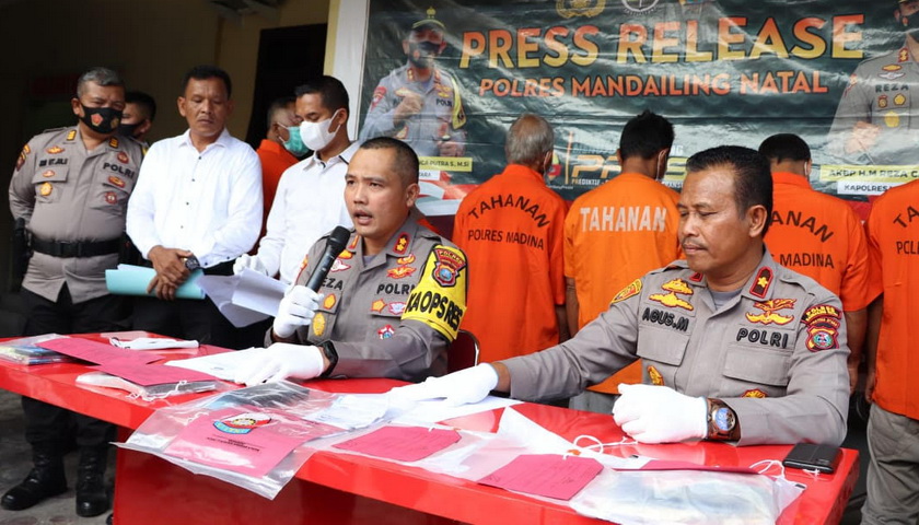 Polres Madina terus bergerak dalam melakukan penindakan terhadap pelaku tindak pidana perjudian di Kabupaten Mandailing Natal.