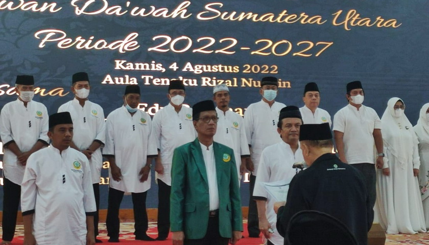 Pengurus Dewan Dakwah Islamiyah Indonesia Provinsi Sumatera Utara Periode 2022-2027, dikukuhkan oleh Pengurus Dewan Da'wah Islamiyah Indonesia Pusat.