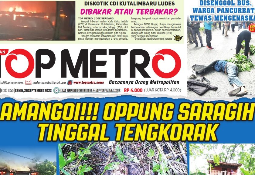 Epaper Top Metro Edisi 1550, Tanggal 26 September 2022