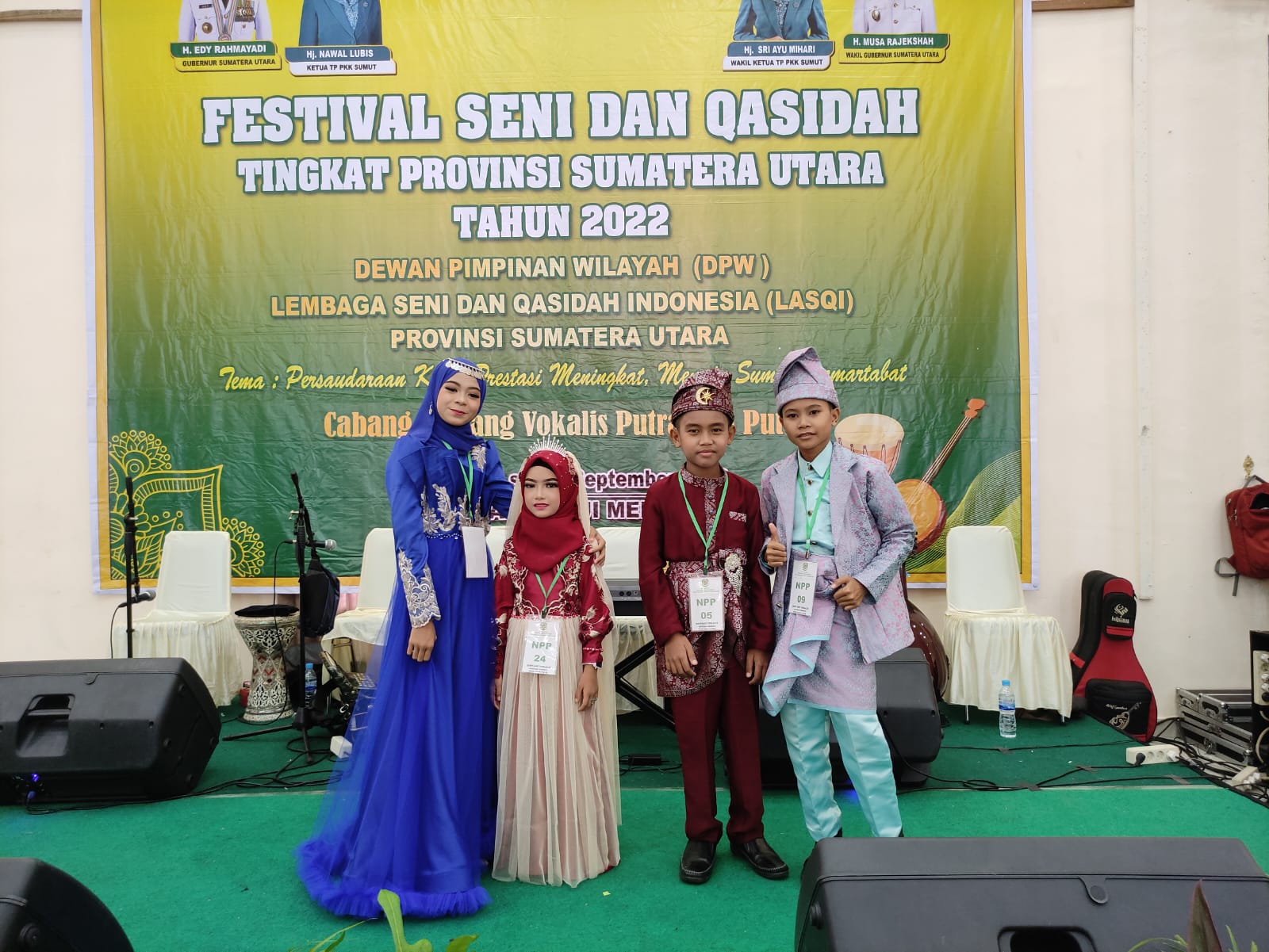 Kafilah Asahan Peringkat ke-5 Festival Seni Qasidah Tingkat Provsu 2022