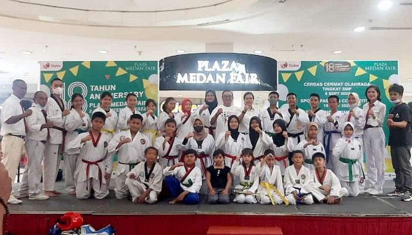 Kejuaraan Taekwondo Honda Premium Matic Day Bersama UTI Pro di Plaza Medan Fair