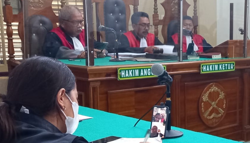 Dua dari 4 terdakwa warga asal Kota Tanjungbalai Ejwin Efendi Sitorus alias Aji dan dan Boby Efendi Hutapea (berkas penuntutan terpisah) lewat persidangan virtual, Kamis (1/9/2022), di Cakra 4 PN Medan masing-masing menerima ganjaran 14 tahun penjara.