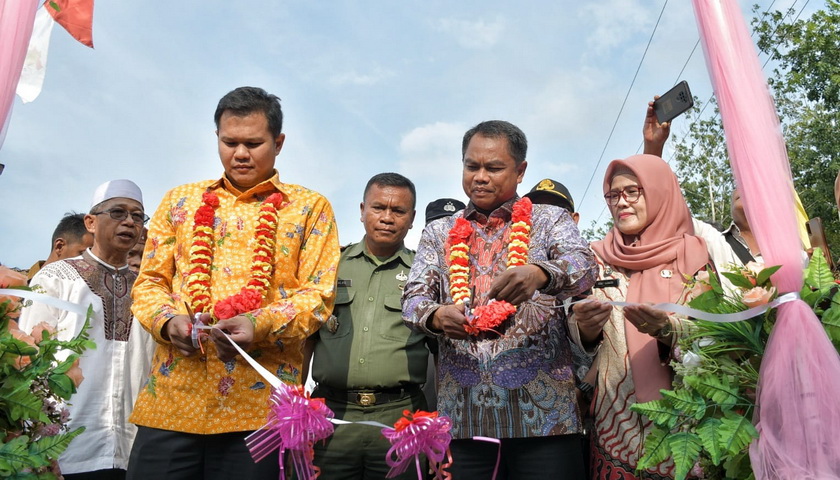 Pembangunan infrastruktur di bawah kepemimpinan Bupati Sergai H Darma Wijaya dan Wakil Bupati H Adlin Umar Yusri Tambunan ST MSP terus berlanjut