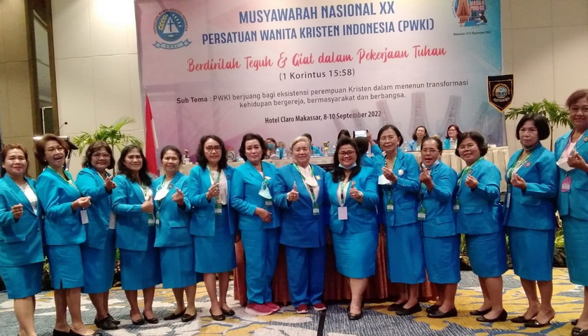 DPD PWKI (Persatuan Wanita Kristen Indonesia) Sumatera Utara (Sumut) menghadiri Musyawarah Nasional (Munas) XX PWKI