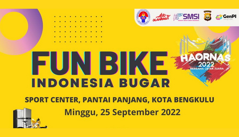 Sebanyak 1.550 kupon Fun Bike Haornas dengan tema 'Indonesia Bugar' ludes...!