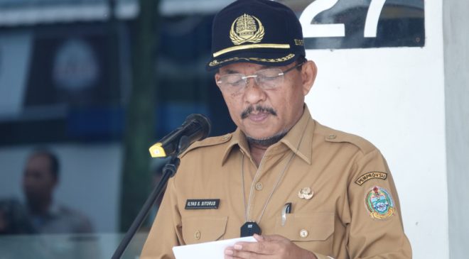 Dinas Kominfo Sumut Apel Pagi, Lepas Tiga PNS Purnabakti