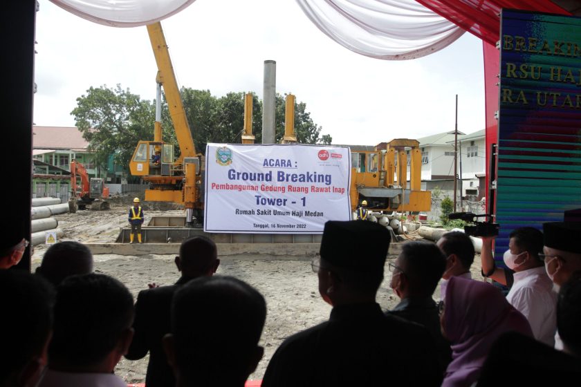 Groundbreaking Pembangunan Rumah Sakit Haji Medan, Semangat Gubernur Teruskan Perjuangan Para Pendiri