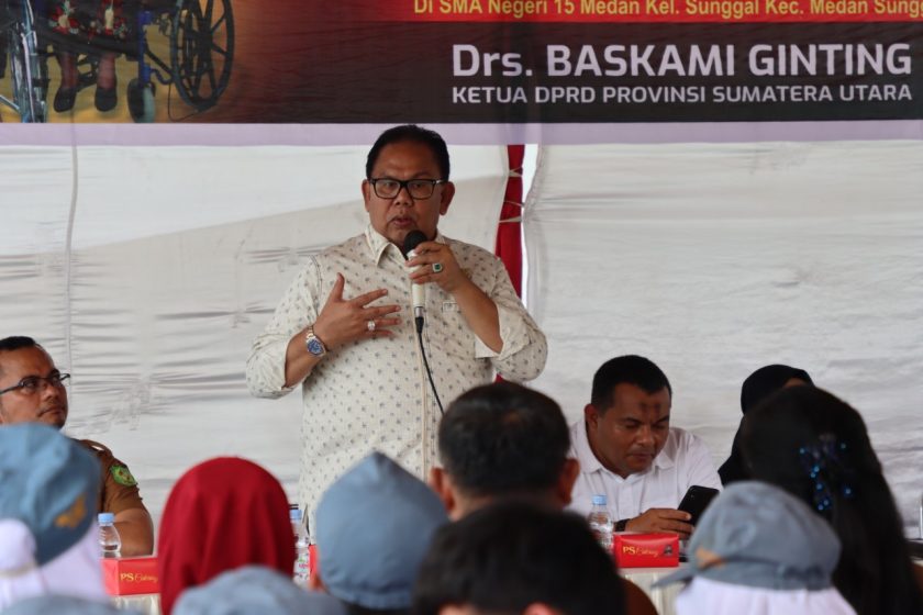 Kunjungi SMA Negeri 15 Medan, Baskami Ginting Teruskan Aspirasi Renovasi Gedung Ke Pemprov