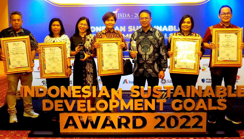 Pengelola Tambang Emas Martabe, PT Agincourt Resources, meraih peringkat emas dalam Ajang Asia Sustainability Reporting Rating (ASRRAT) 2022.