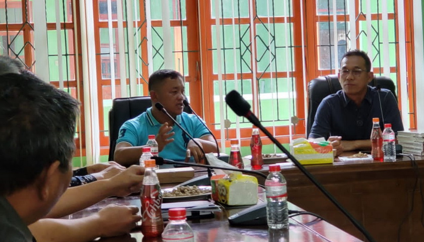 Ketua Dewan Pimpinan Daerah (DPD) Partai Gerindra Sumatera Utara H Gus Irawan Pasaribu SE Ak MM CA berkunjung ke Kampus Institut Agama Kristen Negeri (IAKN) Tarutung, Jumat (2/12/2022).