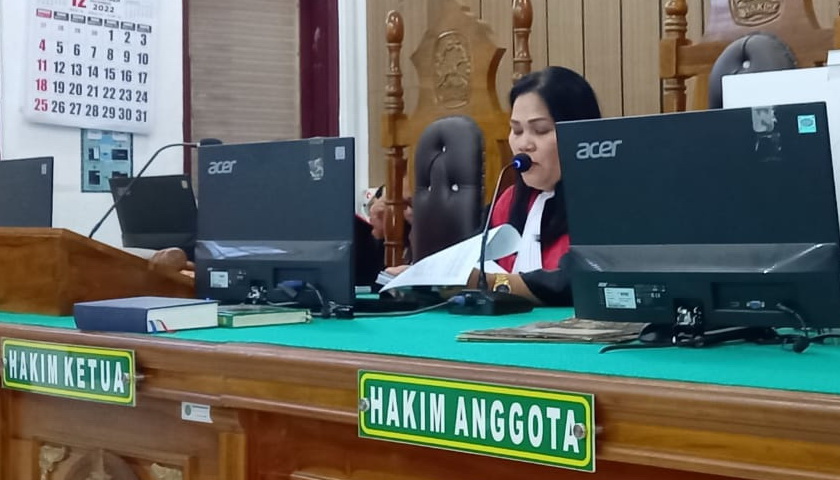 Putusan perkara korupsi APBDes atas nama Yantono, mantan Kades Sei Dadap I/II, Kecamatan Sei Dadap, Asahan, Senin (19/12/2022), di Cakra 4 Pengadilan Tipikor Medan ditunda.