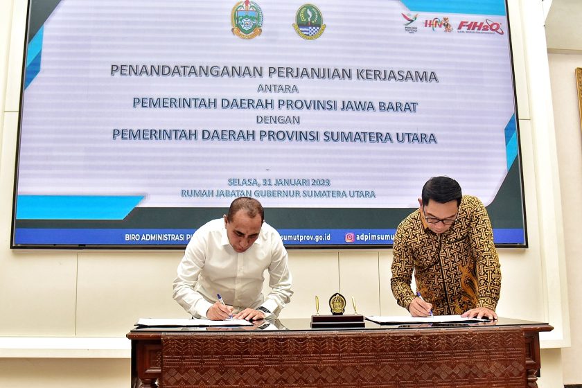 Edy Rahmayadi dan Ridwan Kamil Sepakat Kerja Sama Peningkatan Kualitas Bank Daerah
