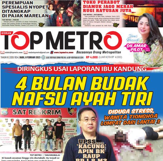 Epaper Top Metro Edisi 1634, Tanggal 8 Februari 2023