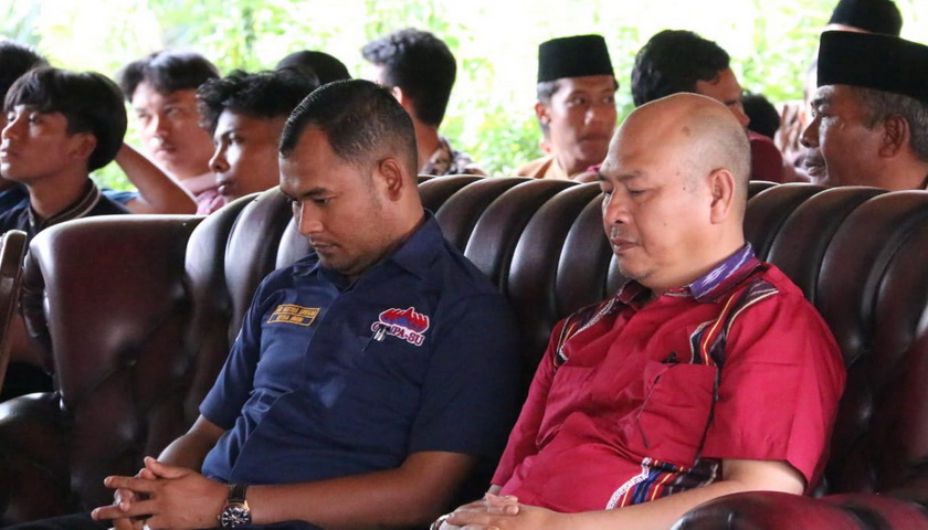 Bupati Taput Drs Nikson Nababan MSi didampingi beberapa pimpinan OPD terkait, menjadi narasumber dalam seminar kebangsaan yang diinisiasi Gerakan Mahasiswa Peduli Aset Sumatera Utara (PP Gempa SU)