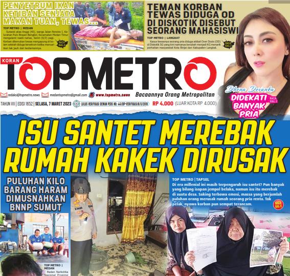 Epaper Top Metro Edisi 1653, Tanggal 7 Maret 2023