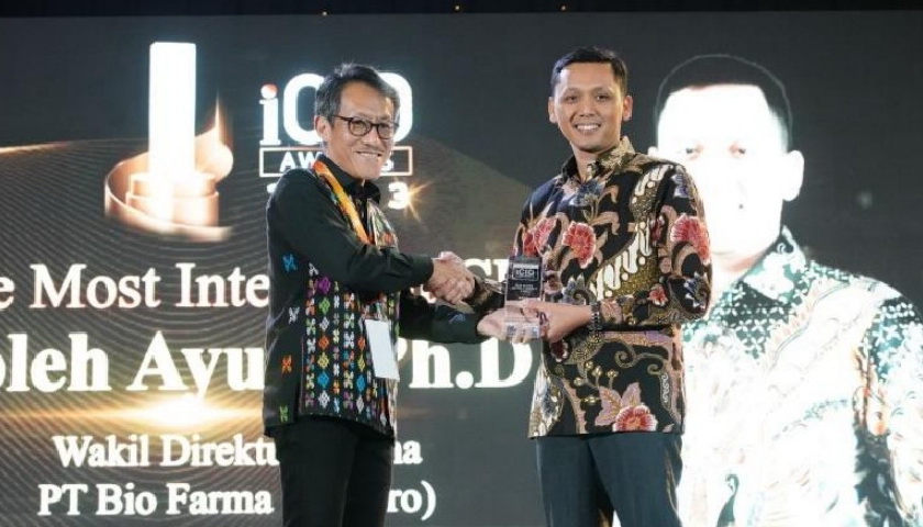 Wakil Direktur Utama Bio Farma Soleh Ayubi dinobatkan sebagai The Most Intelligence CIO dalam ajang iCIO Awards 2023.