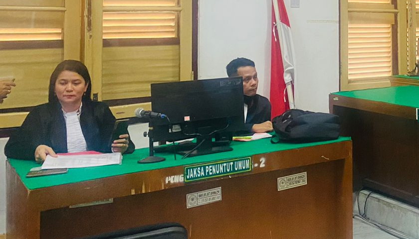 Dua warga asal Provinsi Aceh persidangan virtual, Selasa (14/3/2023), di Cakra 6 PN Medan masing-masing dituntut agar dipidana 20 tahun penjara.