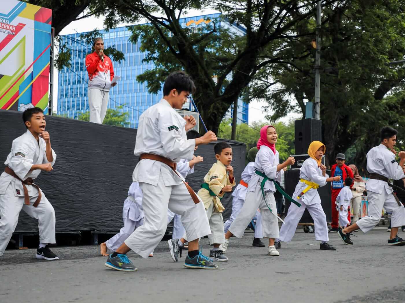 Serunya CFD Di Medan, Diisi Olahraga Rekreasi Beladiri Kempo