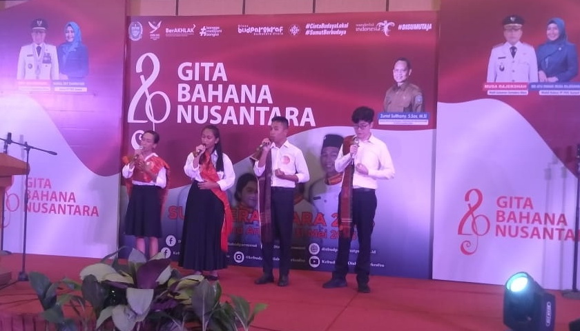 Dinas Kebudayaan, Pariwisata dan Ekonomi Kreatif Sumut menggelar Audisi Gita Bahana Nusantara Tahun 2023 Tingkat Sumatera Utara, di Hotel Grand Antares Medan, Rabu (31/5/2023).