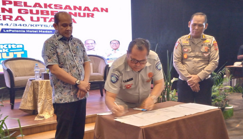 Badan Pendapatan Daerah (Bapenda) Provinsi Sumatera Utara melaksanakan Sosialisasi Pelaksanaan Keputusan Gubernur Sumatera Utara Nomor: 188-44/340/KPTS/2023, yakni pemutihan pajak kenderaan bermotor.