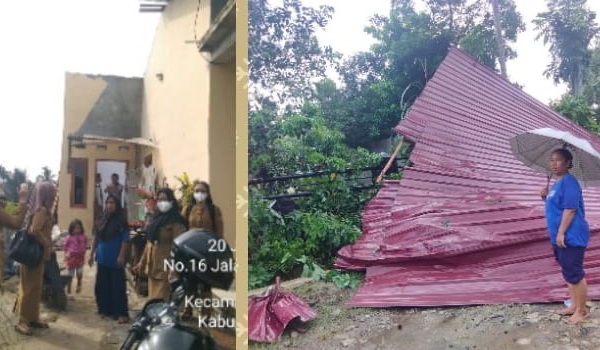 Bencana alam angin puting beliung telah memporak-porandakan rumah warga di Jalan Basuh Tangan, Kelurahan Tambun Nabolon, Kecamatan Siantar Martoba, Kota Pematang Siantar, Senin (19/06/2023) sekitar pukul 16.30 WIB.