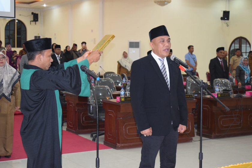Azman di PAW, Ibnu Hajar Resmi Dilantik Menjadi Anggota DPRD Langka
