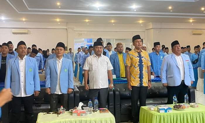 Wakil Gubsu yang juga Ketua Dewan Penasehat BKPRMI (Badan Komunikasi Pemuda dan Remaja Masjid Indonesia) Sumatera Utara, H Musa Rajekshah MSi membuka Rapat Pimpinan Wilayah (Rapimwil) dan Latihan Managemen Dakwah (LMD) Tingkat 2 BKPRMI Sumut, Jumat (25/8/2023).