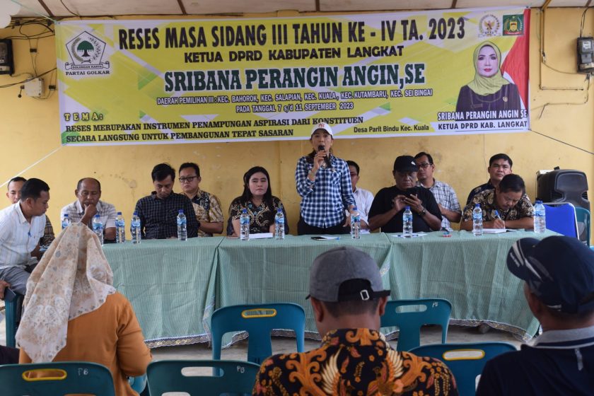 Reses di Kuala, Ketua DPRD Langkat Sribana Perangin Angin Ajak Kadis Terkait