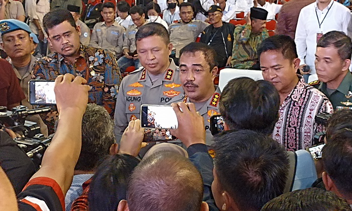 Acara Bakti Sosial Polri Presisi untuk Negeri dengan Komunitas Masyarakat Sumatera Utara, Kamis (21/9/2023), berlangsung di Gedung Serba Guna Unimed Jalan Selamat Ketaren Medan.