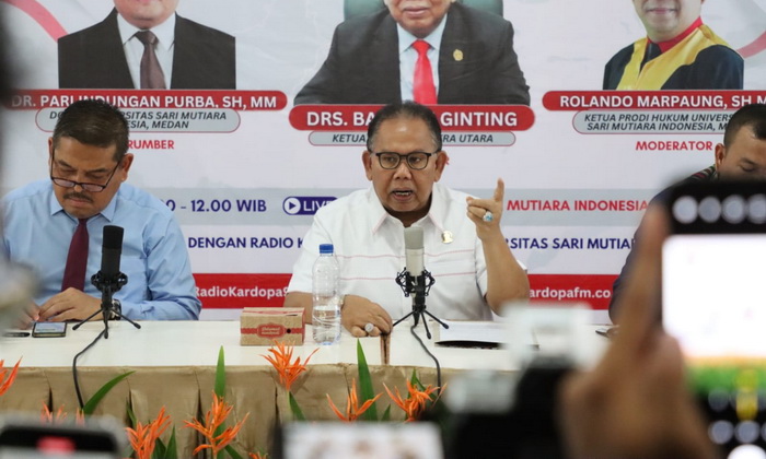 Ketua DPRD Sumatera Utara Baskami Ginting menyambut baik, segera rampungnya ruas jalan tol yang berada dalam pembangunan Jalan Tol Trans Sumatera (JTTS) tahap 1 jelang akhir tahun ini.