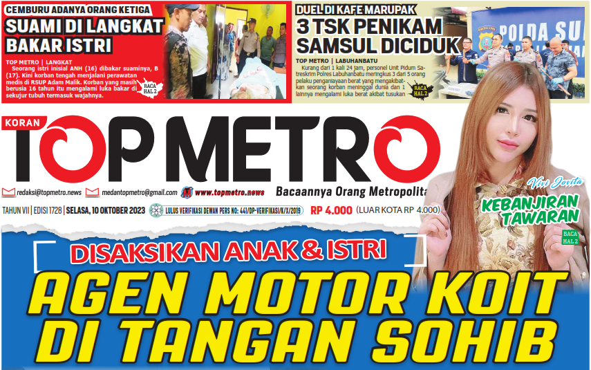Epaper Top Metro, Selasa 10 Oktober 2023