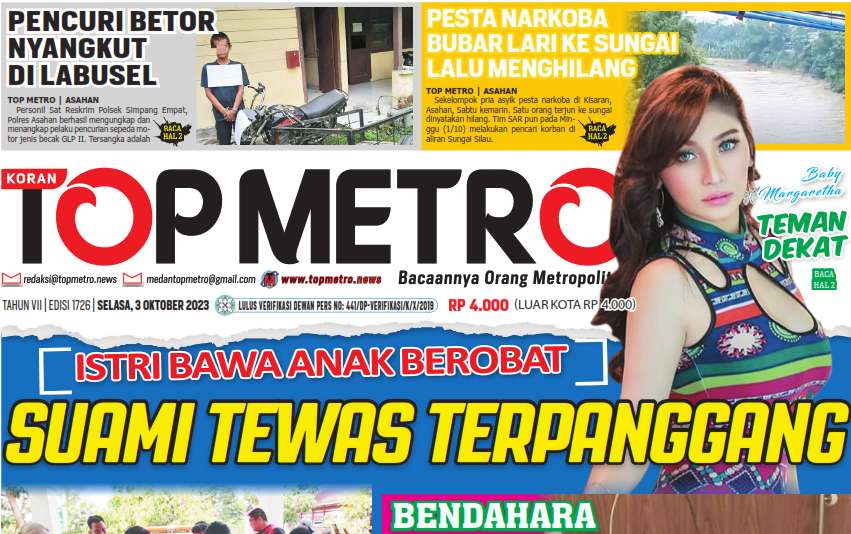 Epaper Top Metro, Rabu 4 Oktober 2023