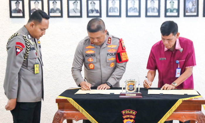 Polda Sumut dan BNNP Sumut melakukan penandatanganan kerja sama dalam pemberantasan masalah narkoba di wilayah Sumatera Utara.