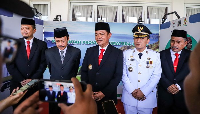 Pj Gubernur Sumut Hassanudin melantik Patuan Rahmat Syukur P Hasibuan sebagai Pj Bupati Padanglawas Utara (Paluta)