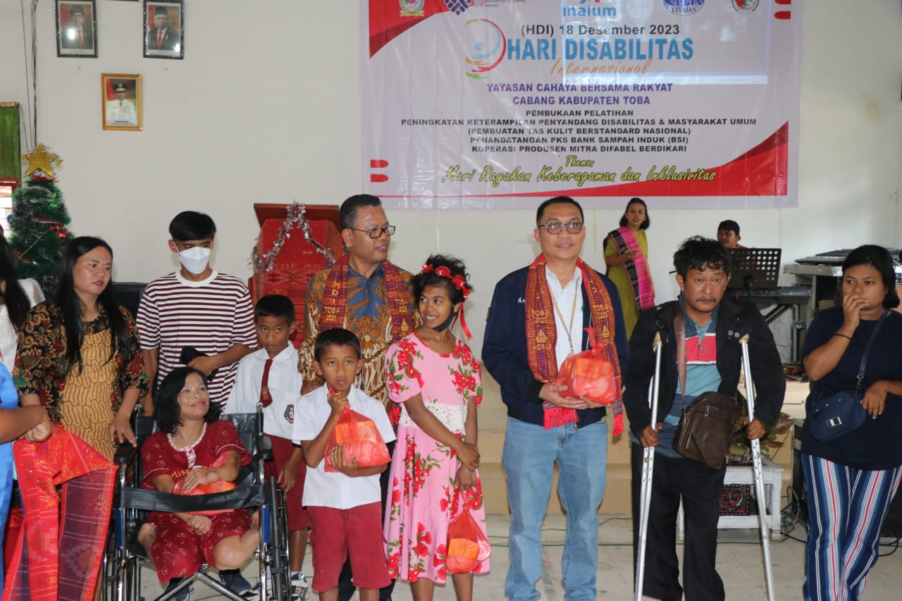 Bupati Toba Hadiri Perayaan Hari Disabilitas Yayasan Cahaya Toba
