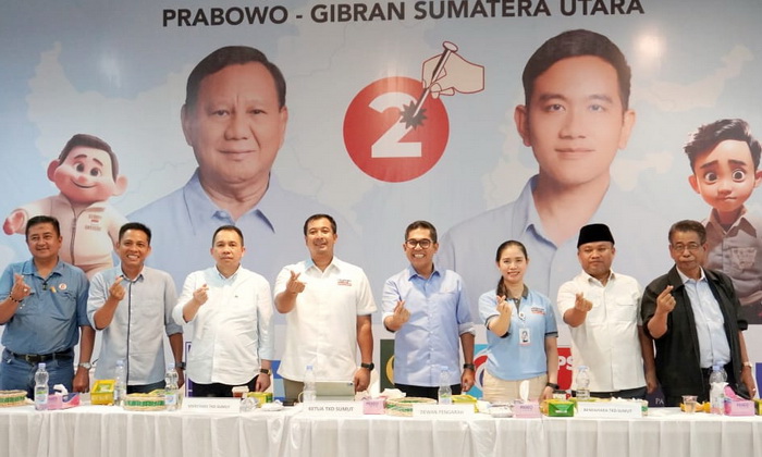 Tim Kampanye Daerah (TKD) Prabowo Gibran Provinsi Sumut menargetkan 60 persen kemenangan di Sumatera Utara.