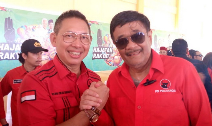 Sekretaris Komisi 2 DPRD Kota Medan Drs. Wong Chun Sen Tarigan menghadiri Kampanye Akbar Capres dan Cawapres Nomor Urut 03 Ganjar Pranowo dan Mahfud di Medan, bersama puluhan ribu warga Kota Medan, Minggu (28/1/2024).