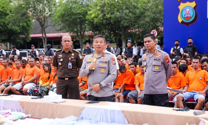 Polda Sumut merekapitulasi hasil penindakan perburuan peredaran narkoba di wilayah Sumatera Utara sejak 12 September 2023 hingga 21 Januari 2024.