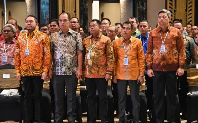Bupati Humbang Hasundutan Dosmar Banjarnahor SE mengikuti Rapat Koordinasi Pengawasan dan Pengendalian Tahun 2024 yang diselenggarakan oleh Badan Kepegawaian Negara (BKN) bertempat di The Stone Hotel, Legian Bali, Selasa (6/2/2024).
