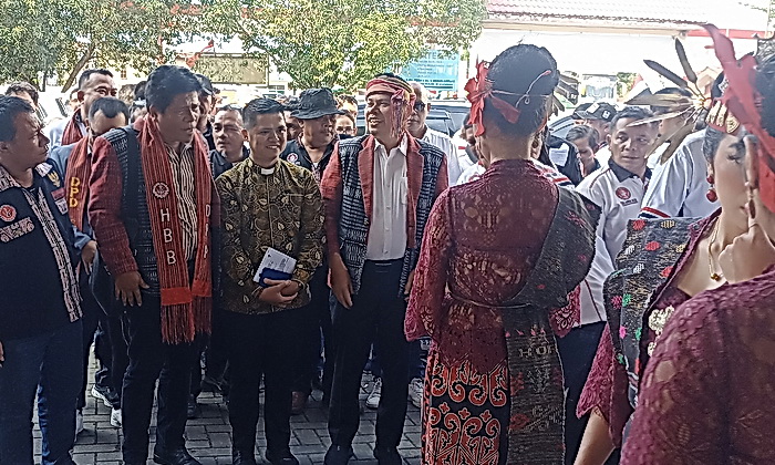 HBB (Horas Bangso Batak) se-Sumatera Utara, menggelar ibadah syukur atas kemenanangan Prabowo-Gibran satu putaran versi 'quick coun', pada Pilpres 2024 kemarin.