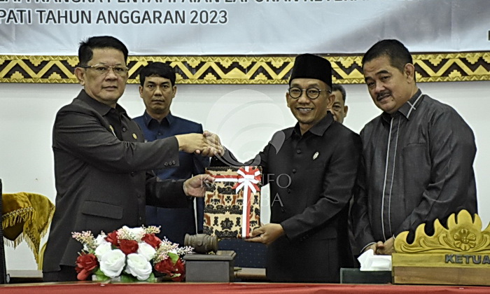 DPRD Kabupaten Tulang Tulang Barat (Tubaba) mengelar Rapat Paripurna Laporan Keterangan Pertanggungjawaban (LKPj).