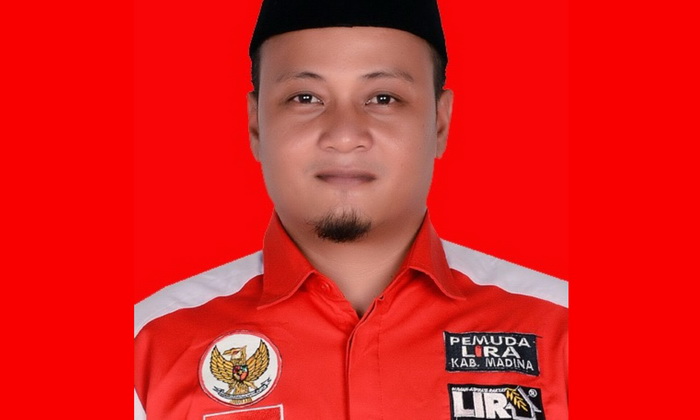 etua DPD Pemuda LIRA Madina Asron Nasution mengaku bingung usai memberikan klarifikasi ke Inspektorat Madina, Rabu (20/3/2024).