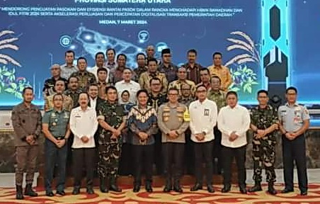 Bupati Pakpak Bharat Franc Bernhard Tumanggor menghadiri Rapat High Level Meeting TPID (Tim Pengendalian Inflasi Daerah) dan TPPDD (Tim Percepatan Perluasan Digitalisasi Daerah) Provinsi Sumatera Utara.