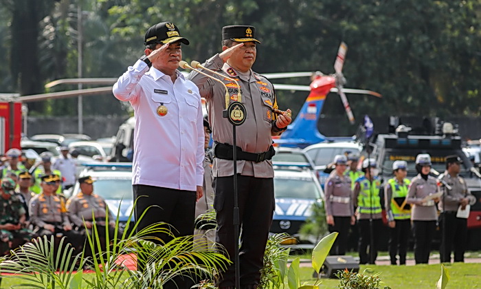 Polda Sumut melaksanakan apel gelar pasukan Operasi Ketupat Toba 2024 dalam rangka pengamanan Idul Fitri 1445 H di wilayah Provinsi Sumatera Utara, Rabu (3/4/2024).