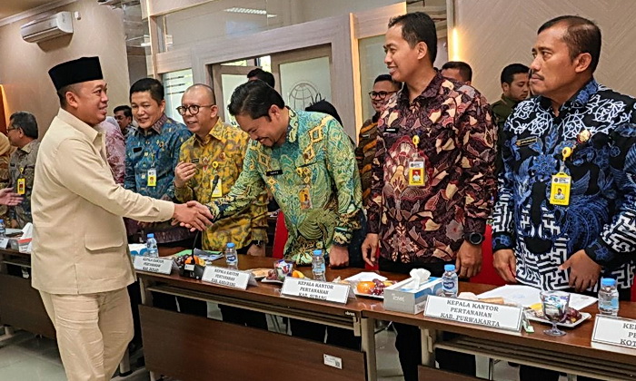 Kementerian Agraria dan Tata Ruang/Badan Pertanahan Nasional (ATR/BPN) menggelar acara pelantikan dan pengambilan sumpah/janji jabatan untuk sejumlah pejabat struktural dan fungsional, Senin (20/1/2025).